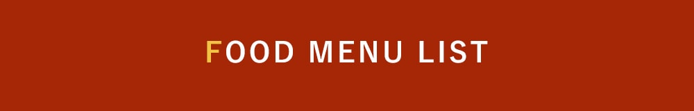 food menu list