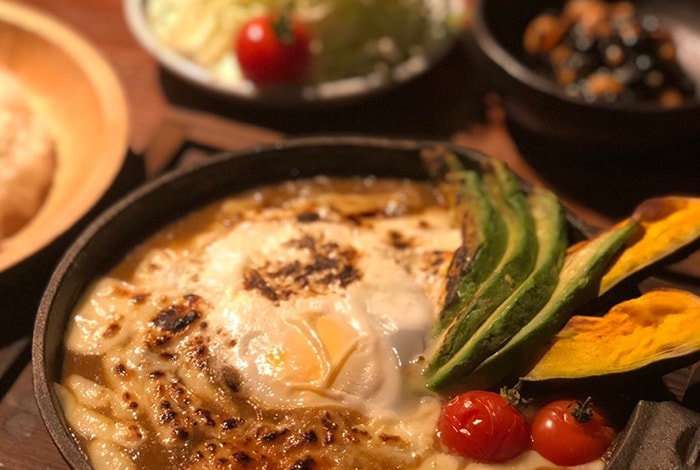 とろ～りチーズ納豆の石焼き飯